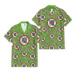 Chemise hawaïenne Dragon Ball Piccolo Daimaô Symboles – Maison Otaku