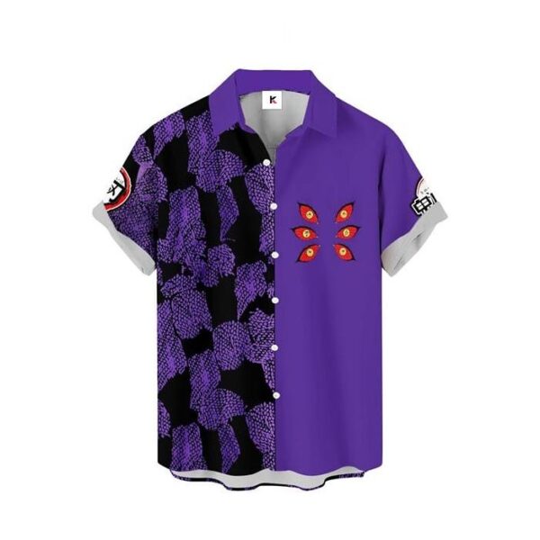 Chemise hawaïenne Demon Slayer Kokushibo 03 - Maison Otaku – Image 2