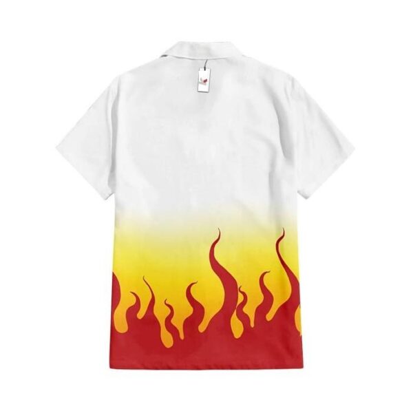 Chemise hawaïenne Demon Slayer Kyojuro Rengoku 05 - Maison Otaku – Image 3