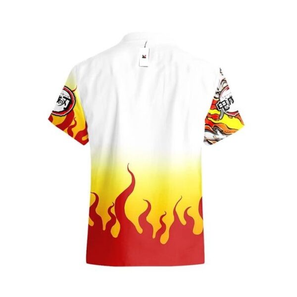 Chemise hawaïenne Demon Slayer Kyojuro Rengoku 04 - Maison Otaku – Image 3
