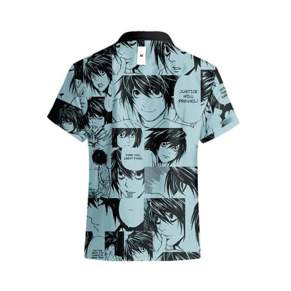 Chemise hawaïenne Death Note L (Lawliet) - Maison Otaku – Image 3