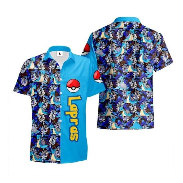 Chemise hawaïenne Pokémon Lokhlass - Maison Otaku