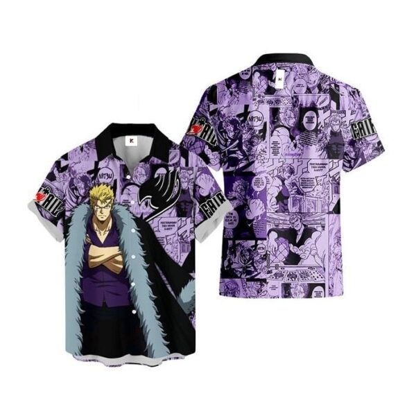 Chemise hawaïenne Fairy Tail Laxus Dreyar - Maison Otaku