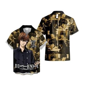Chemise hawaïenne Death Note Light Yagami - Maison Otaku