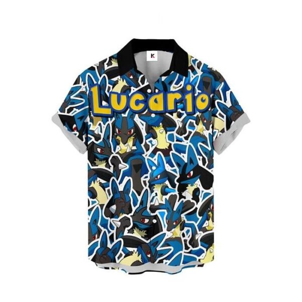 Chemise hawaïenne Pokémon Lucario - Maison Otaku – Image 2