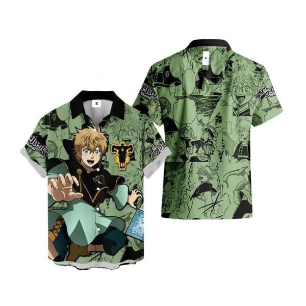 Chemise hawaïenne Black Clover Luck Voltia - Maison Otaku