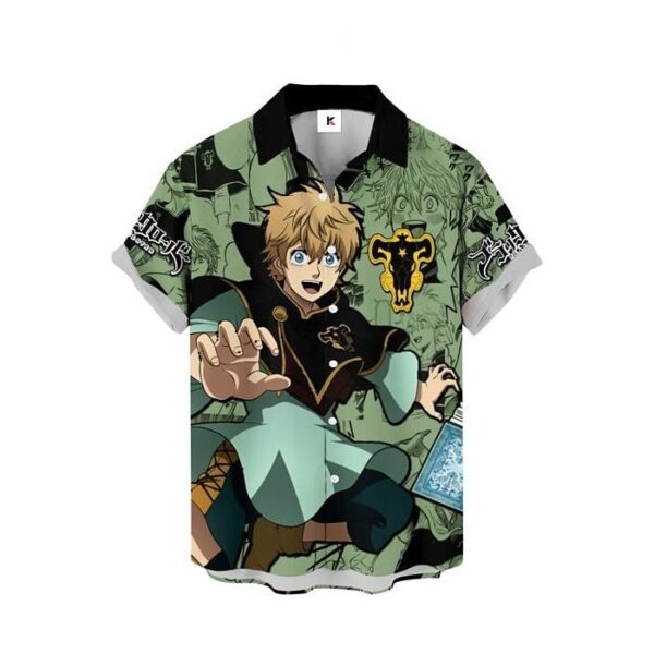 Chemise hawaïenne Black Clover Luck Voltia - Maison Otaku – Image 2