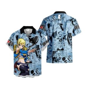 Chemise hawaïenne Fairy Tail Lucy Heartfilia - Maison Otaku