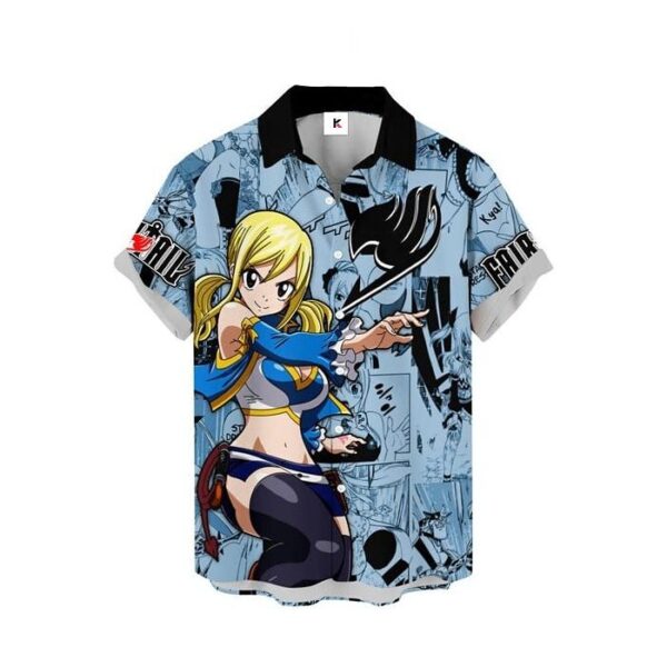 Chemise hawaïenne Fairy Tail Lucy Heartfilia - Maison Otaku – Image 2