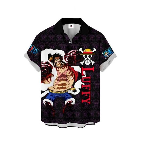Chemise hawaïenne One Piece Luffy Gear 4 02 - Maison Otaku – Image 2