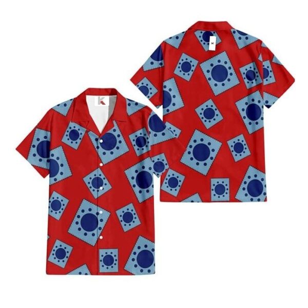 Chemise hawaïenne One Piece Luffy Arc Wano - Maison Otaku