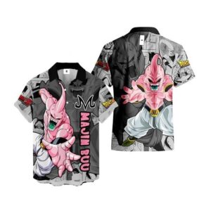 Chemise hawaïenne Dragon Ball Majin Buu 03 - Maison Otaku