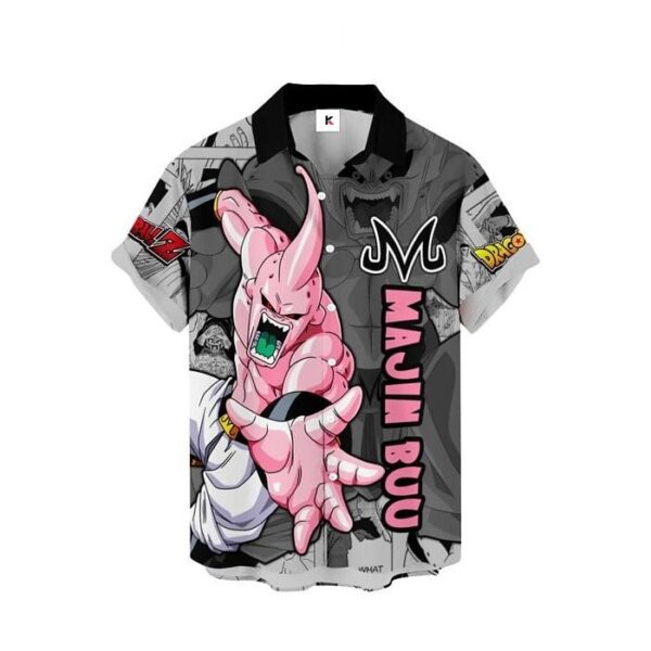 Chemise hawaïenne Dragon Ball Majin Buu 03 - Maison Otaku – Image 2