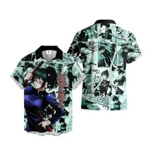 Chemise hawaïenne Jujutsu Kaisen Maki Zenin - Maison Otaku