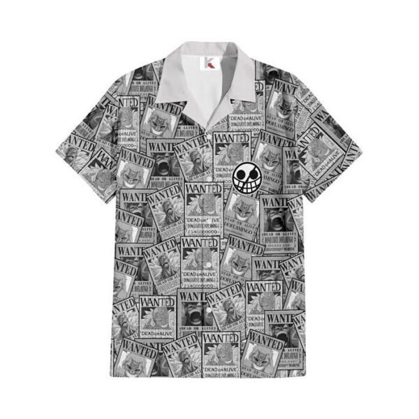 Chemise hawaïenne One Piece Doflamingo Style Manga 02 - Maison Otaku – Image 2