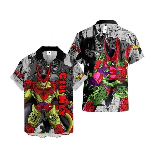 Chemise hawaïenne Dragon Ball Cell 02 - Maison Otaku