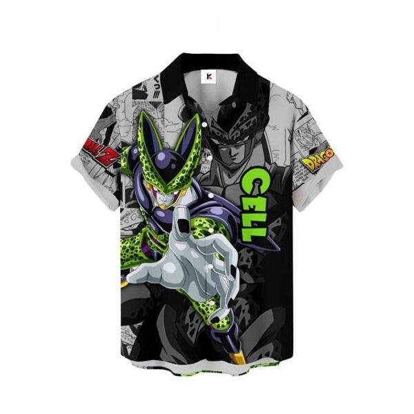 Chemise hawaïenne Dragon Ball Cell - Maison Otaku – Image 2