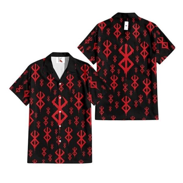 Chemise hawaïenne Fullmetal Alchemist Symbole de Sacrifice Style Manga - Maison Otaku