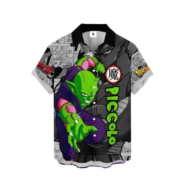 Chemise hawaïenne Dragon Ball Piccolo Style Manga 02 - Maison Otaku – Image 2