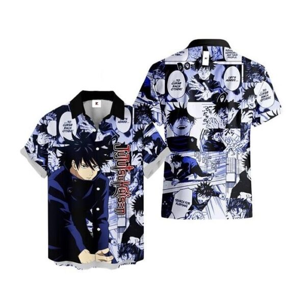 Chemise hawaïenne Jujutsu Kaisen Megumi Fushiguro - Maison Otaku