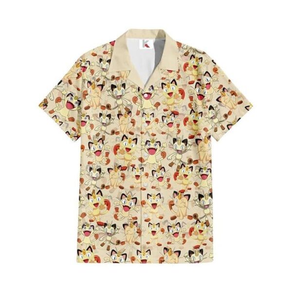 Chemise hawaïenne Pokémon Miaouss 02 - Maison Otaku – Image 2
