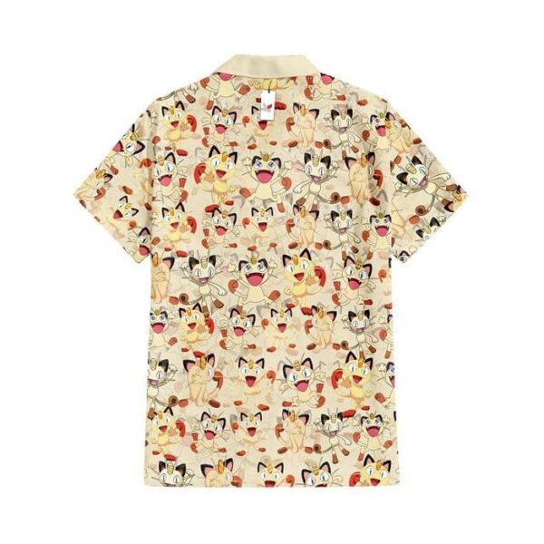 Chemise hawaïenne Pokémon Félinferno Vague de Kanagawa - Maison Otaku – Image 3