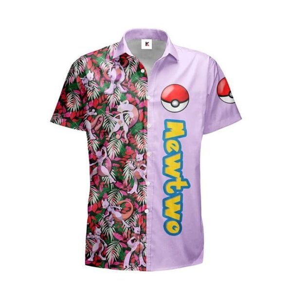 Chemise hawaïenne Pokémon Mewtwo 02 - Maison Otaku – Image 2