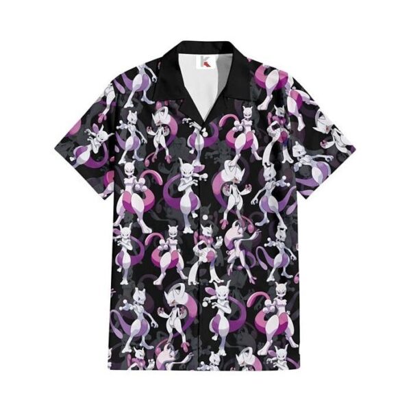 Chemise hawaïenne Pokémon Mewtwo 03 - Maison Otaku – Image 2