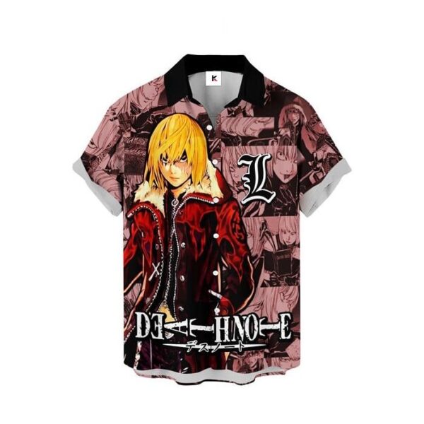 Chemise hawaïenne Death Note Mihael Keehl - Maison Otaku – Image 2