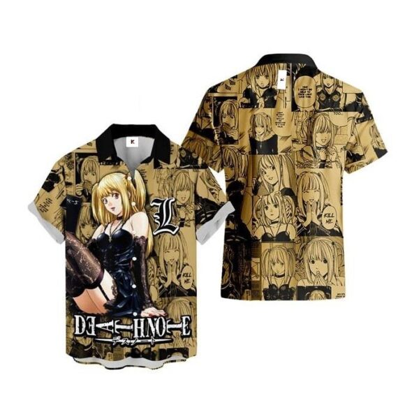 Chemise hawaïenne Death Note Misa Amane - Maison Otaku
