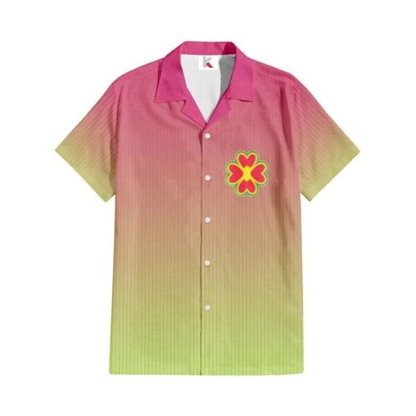 Chemise hawaïenne Demon Slayer Mitsuri Kanroji 02 - Maison Otaku – Image 2