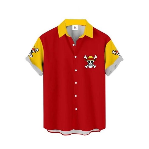 Chemise hawaïenne One Piece Monkey D. Luffy 03 - Maison Otaku – Image 2