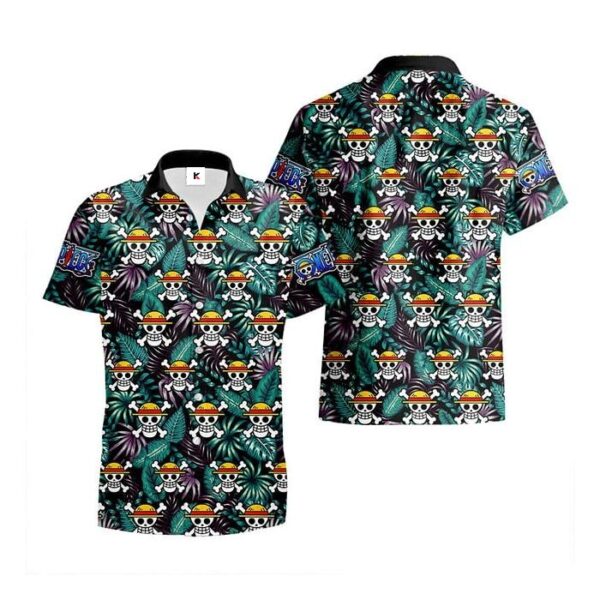 Chemise hawaïenne One Piece Monkey D. Luffy - Maison Otaku