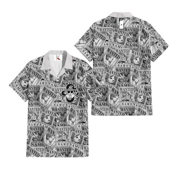 Chemise hawaïenne One Piece Nami 03 - Maison Otaku