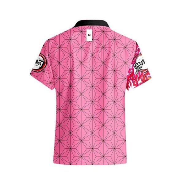 Chemise hawaïenne Demon Slayer Nezuko Art du Démon Sanguin - Maison Otaku – Image 3