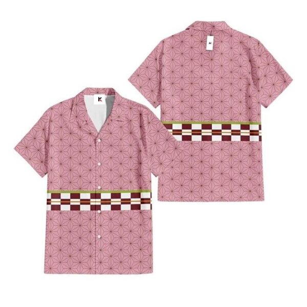 Chemise hawaïenne Demon Slayer Nezuko 03 - Maison Otaku