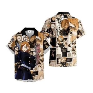 Chemise hawaïenne Jujutsu Kaisen Nobara Kugisaki - Maison Otaku