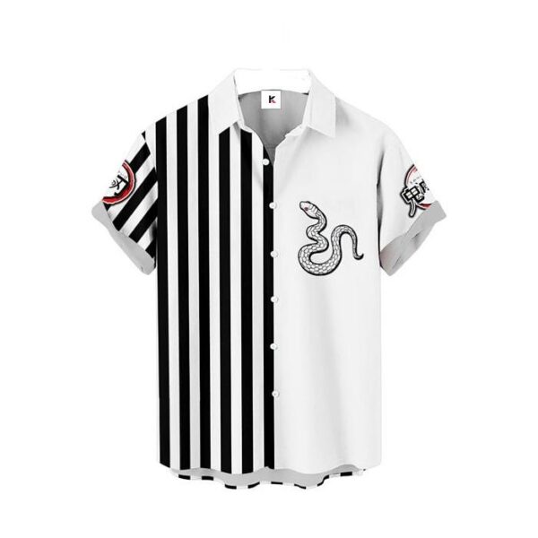 Chemise hawaïenne Demon Slayer Obanai Iguro 03 - Maison Otaku – Image 2