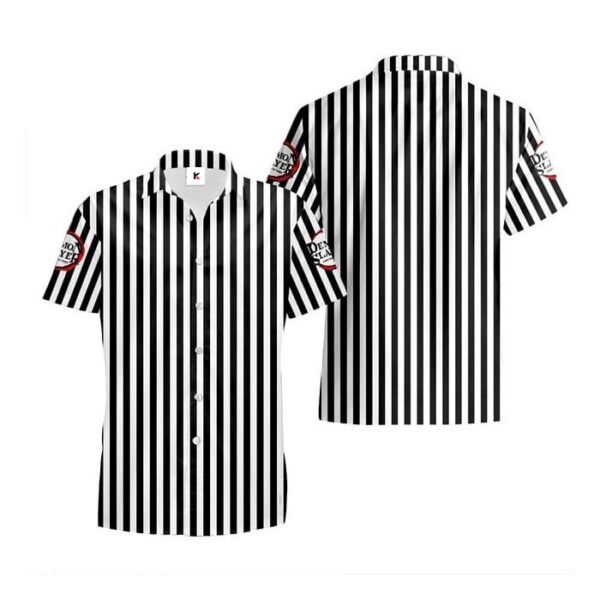 Chemise hawaïenne Demon Slayer Obanai Iguro 02 - Maison Otaku