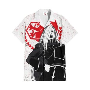 Chemise hawaïenne Fullmetal Alchemist Olivier Mira Armstrong - Maison Otaku