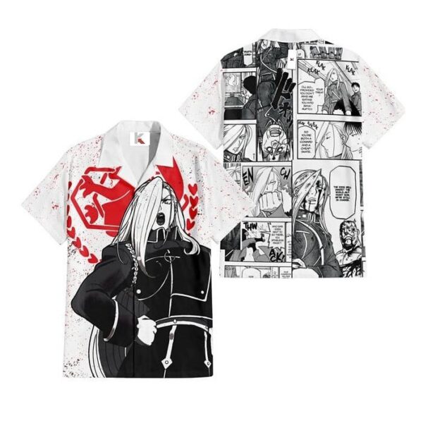Chemise hawaïenne Fullmetal Alchemist Olivier Mira Armstrong - Maison Otaku – Image 2