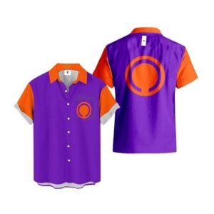 Chemise hawaïenne Dragon Ball Piccolo Orange 03 - Maison Otaku