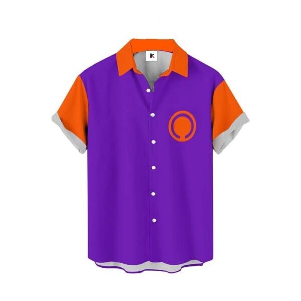 Chemise hawaïenne Dragon Ball Piccolo Orange 03 - Maison Otaku – Image 2