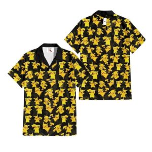 Chemise hawaïenne Pokémon Pikachu - Maison Otaku