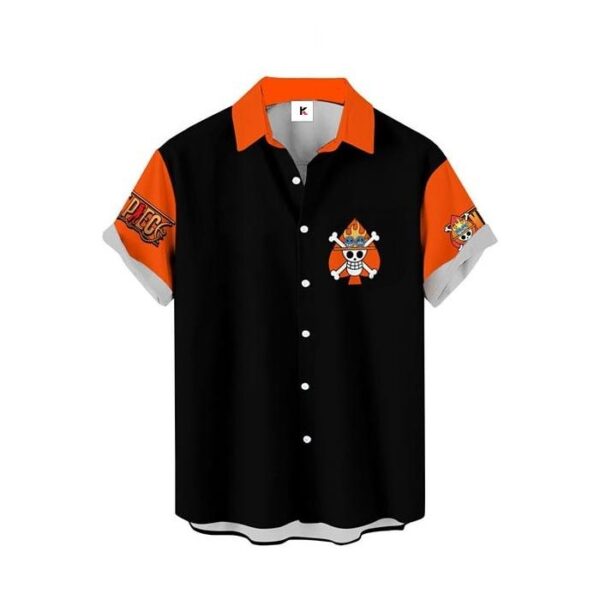 Chemise hawaïenne One Piece Portgas D. Ace 04 - Maison Otaku – Image 2