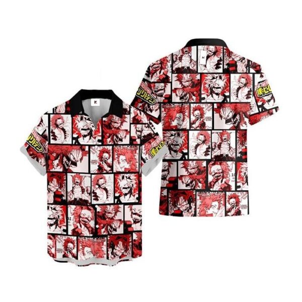 Chemise hawaïenne My Hero Academia Red Riot 02 - Maison Otaku