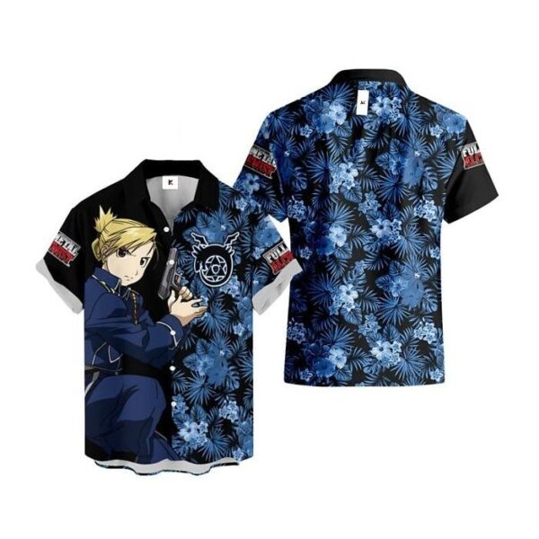 Chemise hawaïenne Fullmetal Alchemist Riza Hawkeye - Maison Otaku