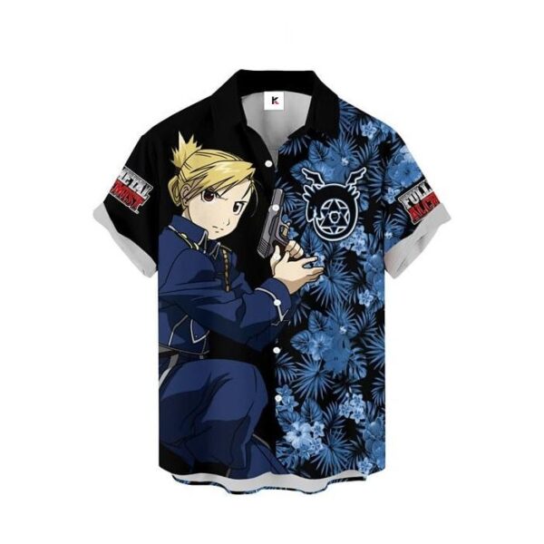 Chemise hawaïenne Fullmetal Alchemist Riza Hawkeye - Maison Otaku – Image 2