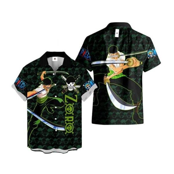 Chemise hawaïenne One Piece Roronoa Zoro 05 - Maison Otaku