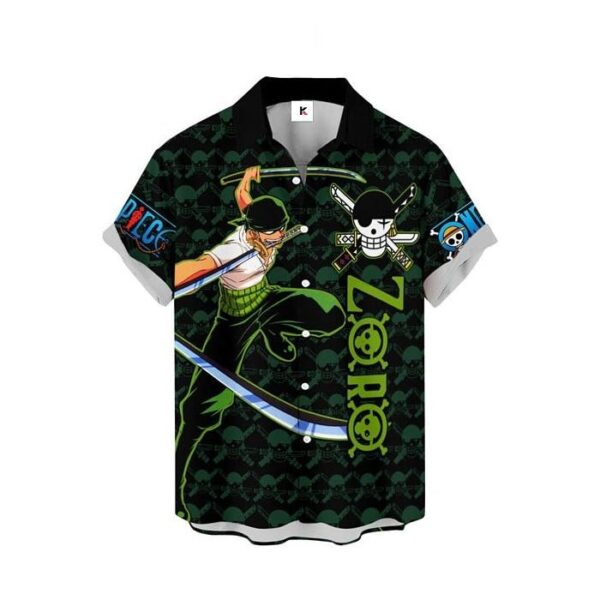 Chemise hawaïenne One Piece Roronoa Zoro 05 - Maison Otaku – Image 2